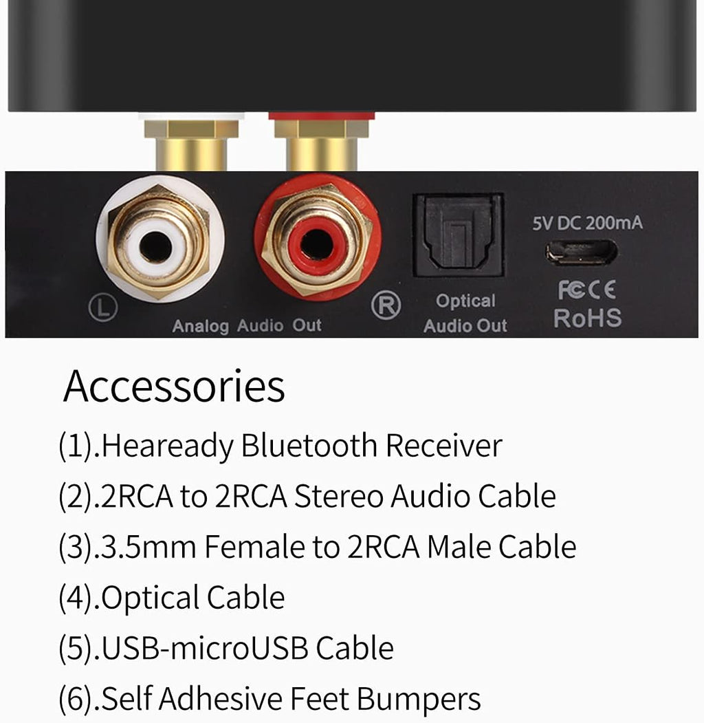 Bluetooth 5.0 Wireless Audio Adapter with aptX HD A109164
