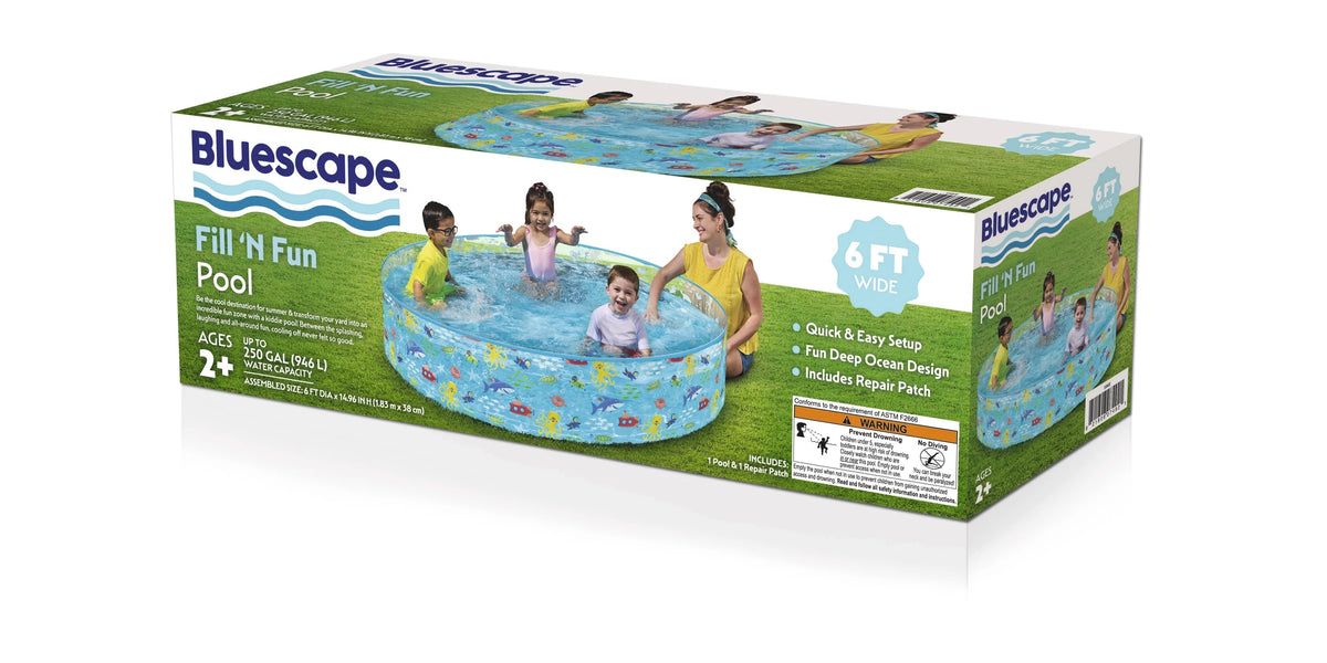 Round Multi-Color Above-Ground Kiddie Pool S52614