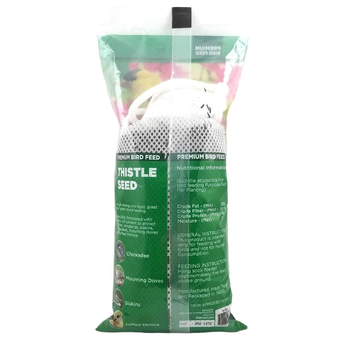 Feeder Sock Filled with Thistle Seeds Q1998
