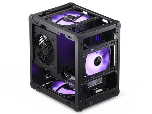 Black Mini MATX Mesh Case F86942