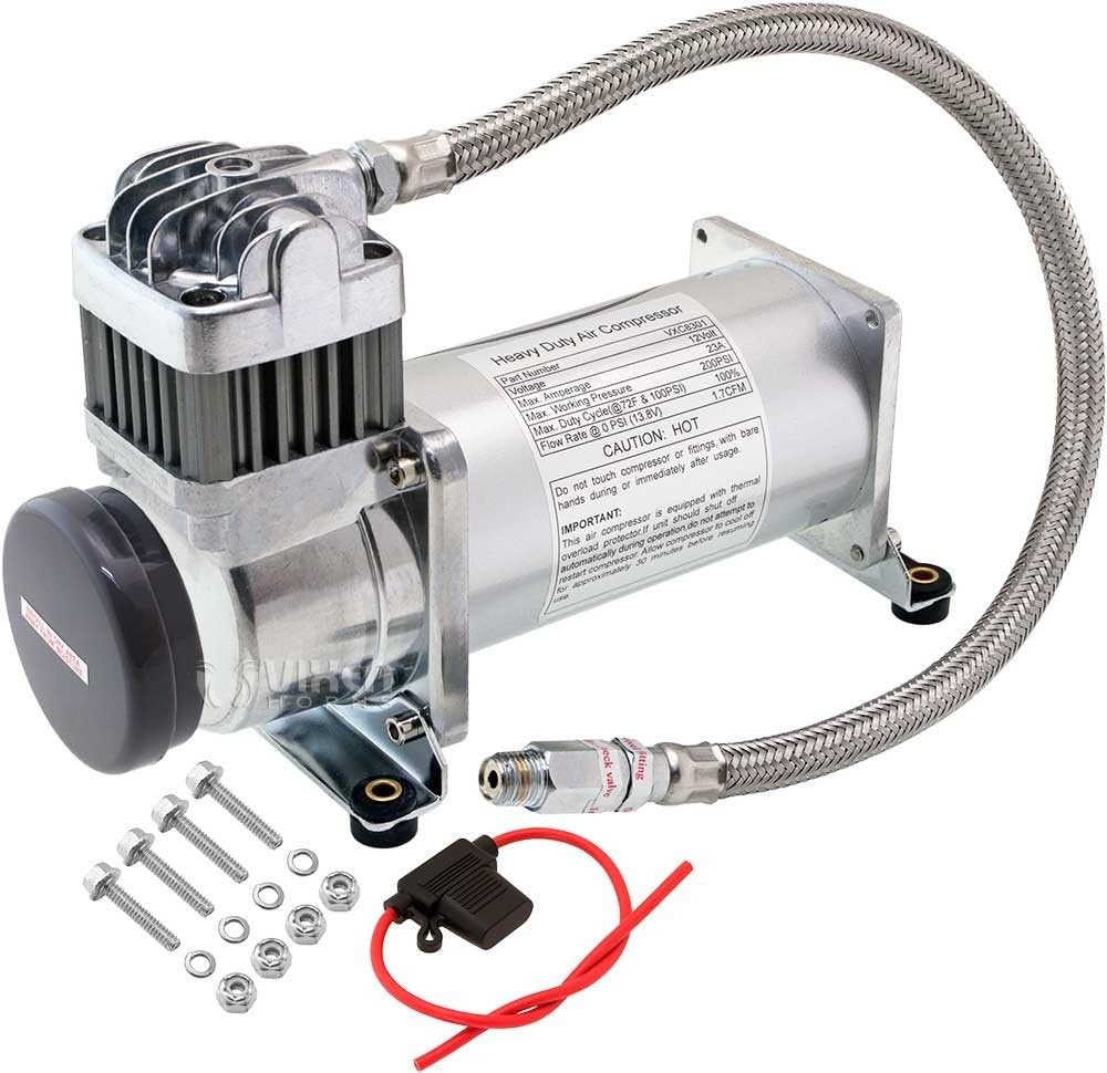Heavy Duty Onboard Air Compressor 200 PSI 12v R468