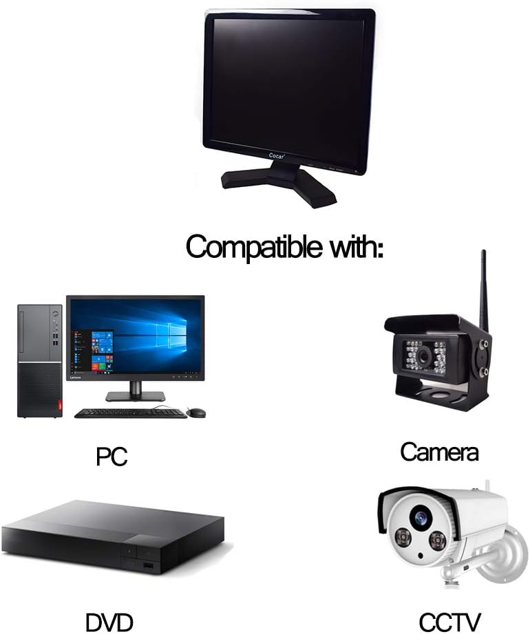 19 inch CCTV Security Monitor with BNC VGA HDMI AV J2991