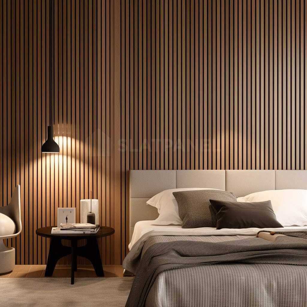 Oak Acoustic Slat Wood Wall Panels D58379