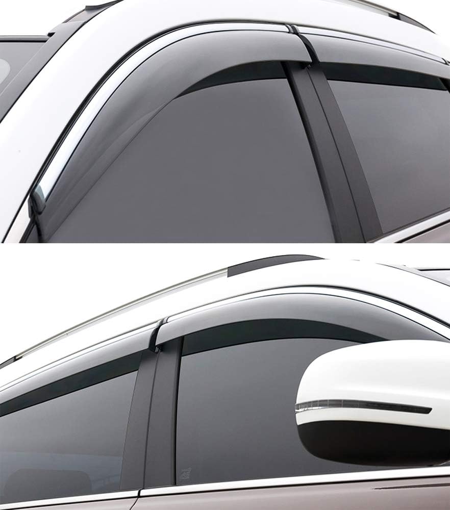 Car Window Visor Vent Shade Deflector Sun Rain Guards R3883