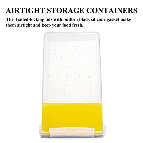 4 Pieces 5.2L BPA Free Airtight Food Storage Canisters M613
