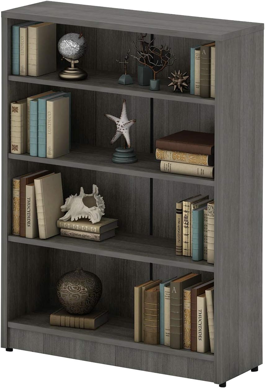 4-Shelf Wood Bookcase G2197