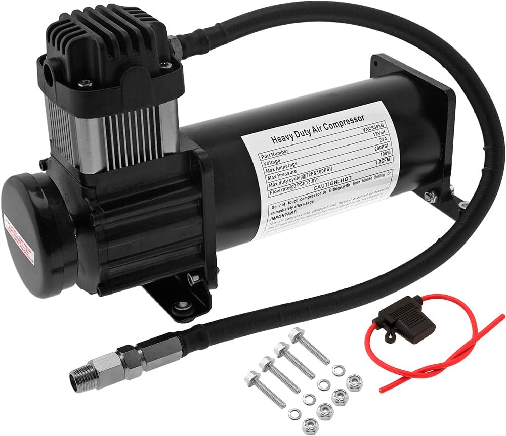 Heavy Duty Onboard Air Compressor 200 PSI 12v R468
