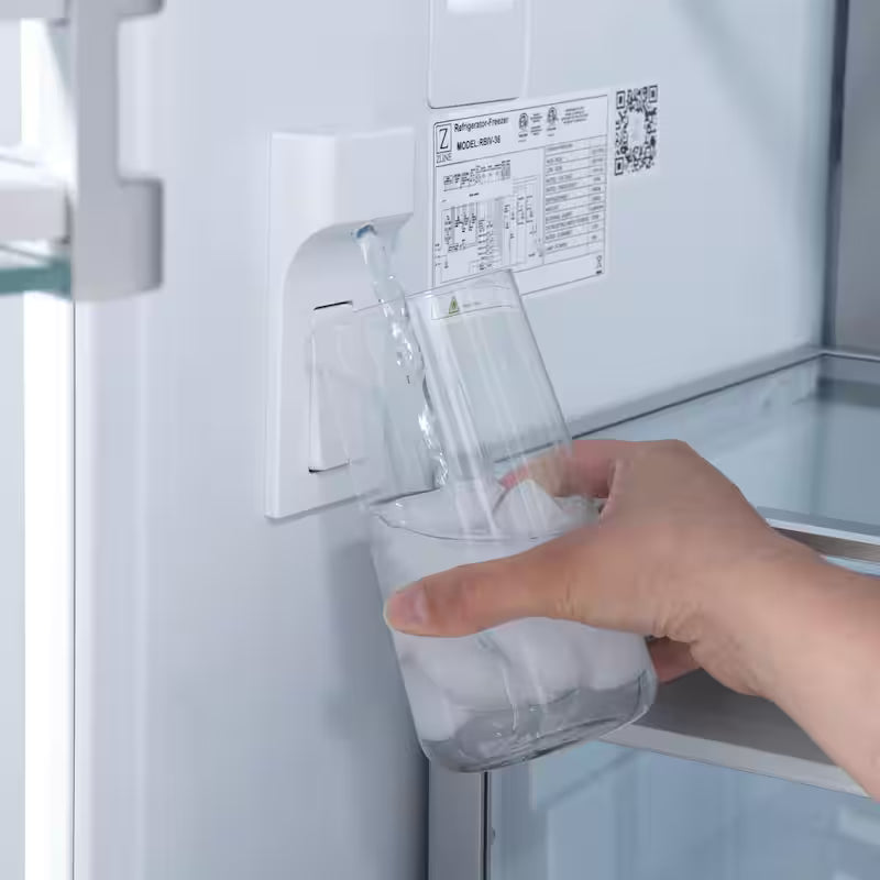 36 in. 3-Door French Door Refrigerator with Ice and Water Dispenser Stainless Steel Y872362