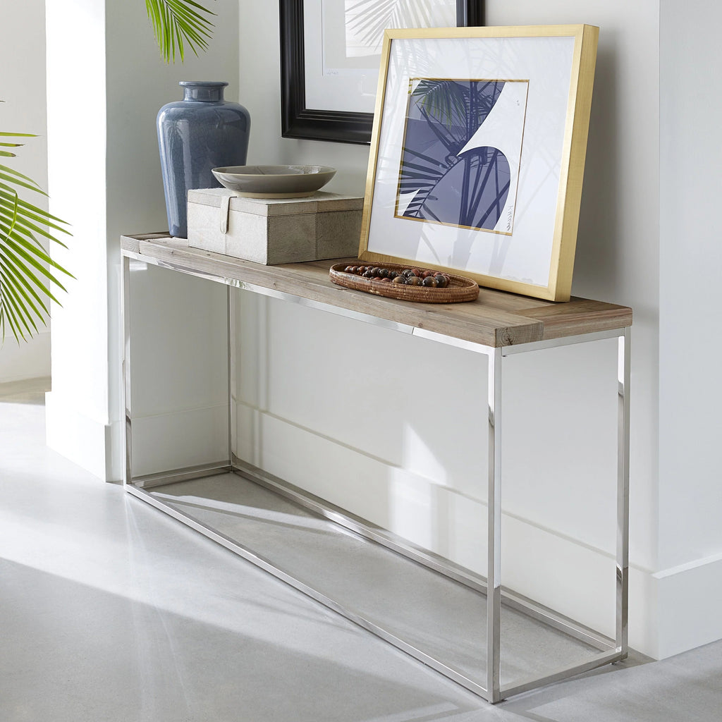 Reclaimed Wood Console Table Z901511