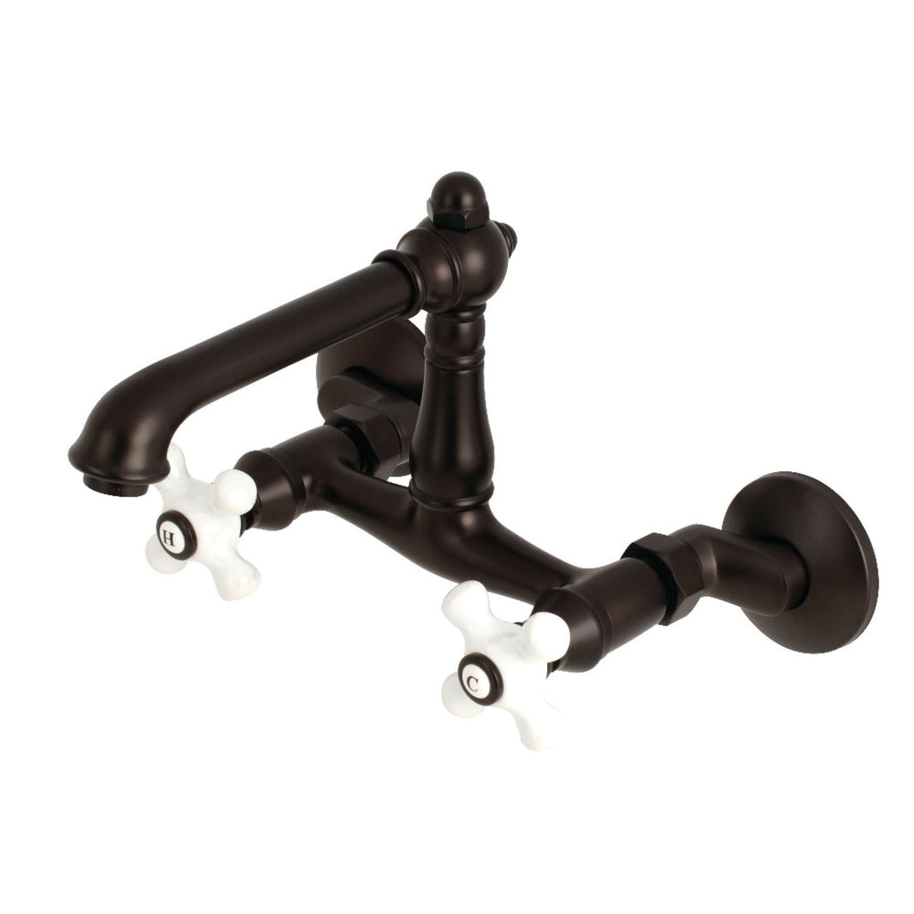 Oil Rubbed Bronze Wall Mount Kitchen Faucet D35220