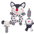 3PCS High Contrast Plush Baby Rattles Toy Z861
