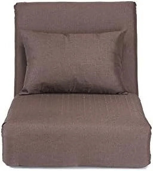 Linen Chair Beige 5-Position Adjustable Sofa Q10274