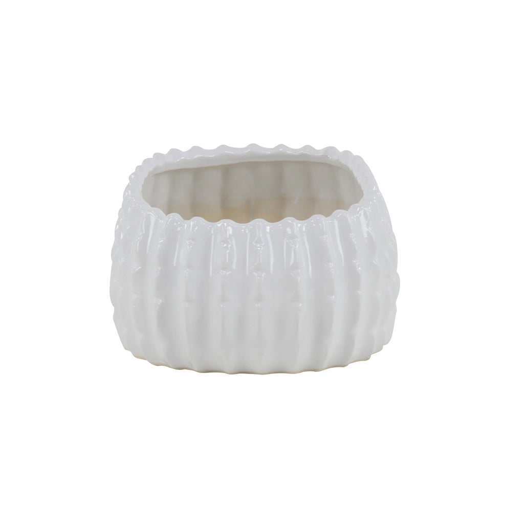 White Ceramic Planter (3 Count) E3516