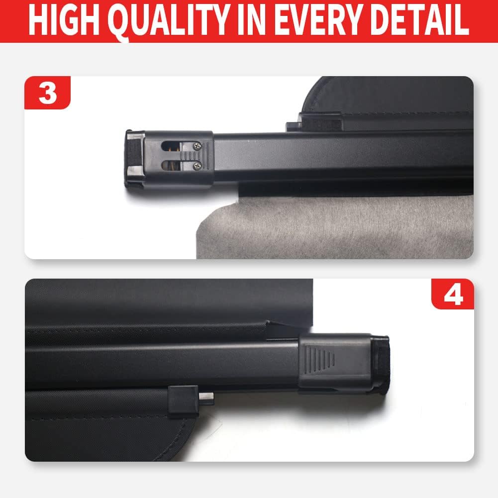 Black Retractable Cargo Trunk Cover B77987