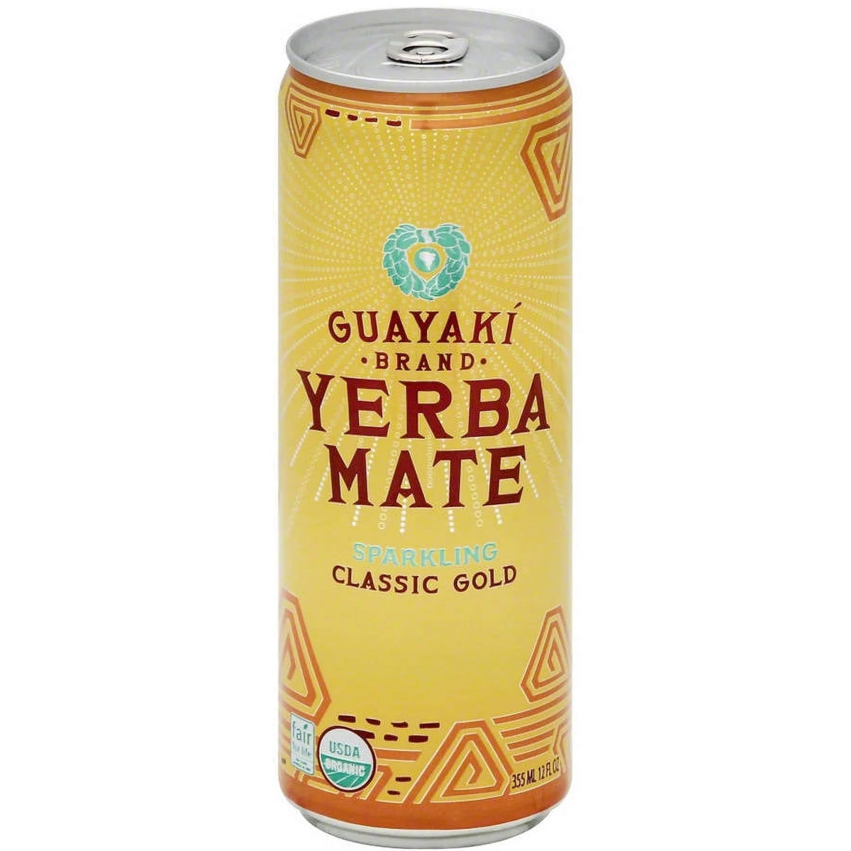 Organic Sparkling Yerba Mate Tea, 12 fl oz, Pack of 12 I11013