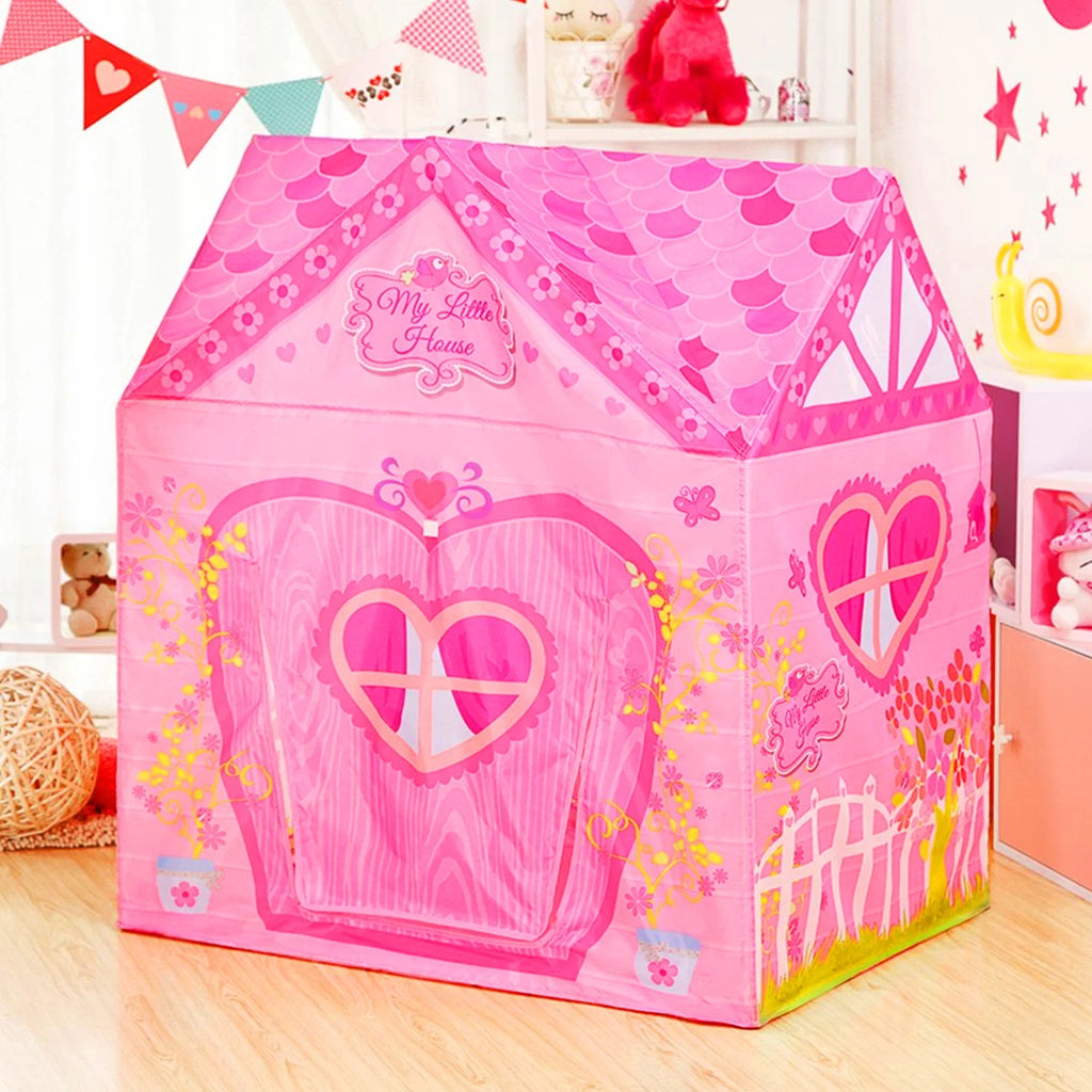 Pink Floral Princess Castle Play Tent F2678