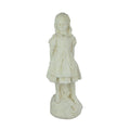 Antique White Finish Concrete Statue 19.5 inch P1632