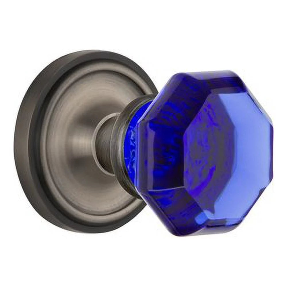 Cobalt Door Knob with Classic Rosette A829459