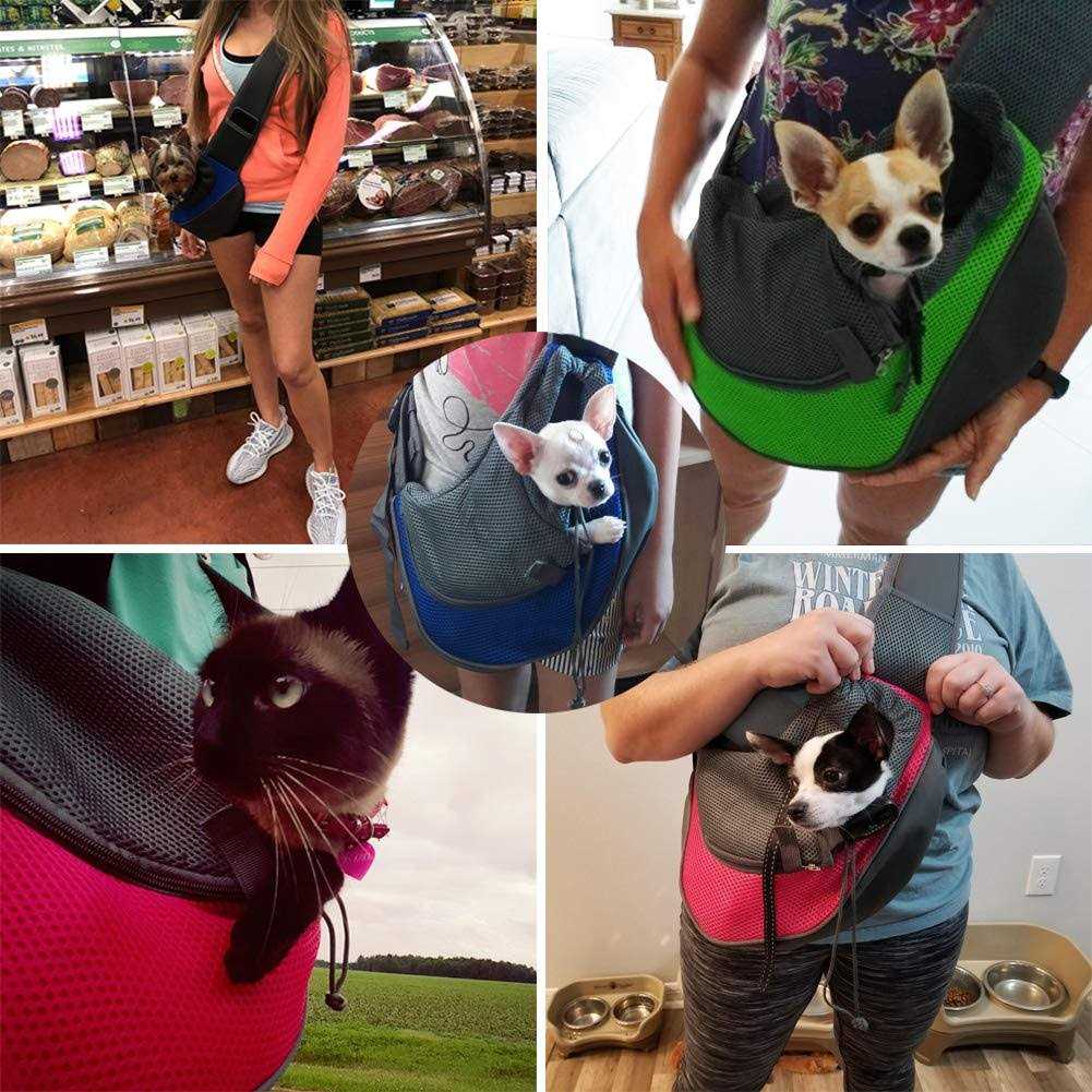 Breathable Mesh Pet Dog Sling Carrier O702974