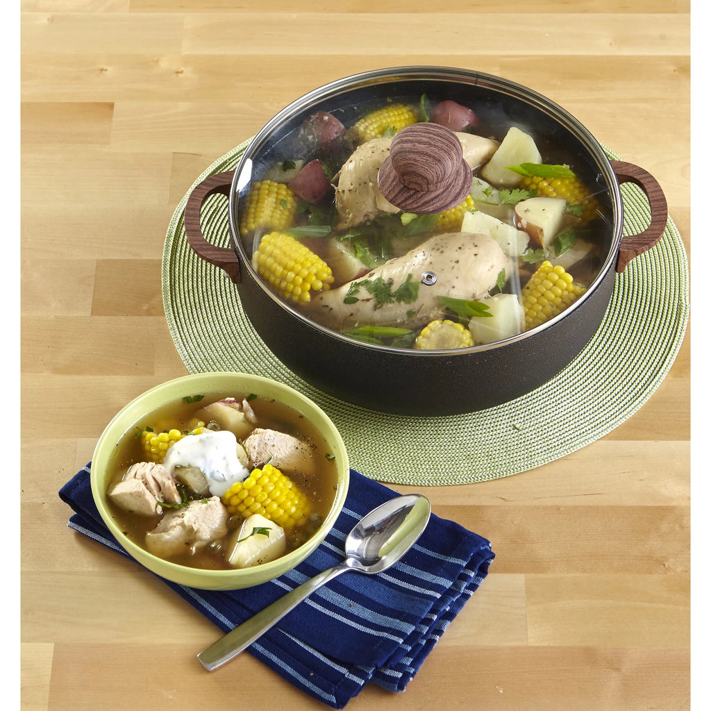 6.9QT Black Aluminum Nonstick Caldero (Dutch Oven) F918
