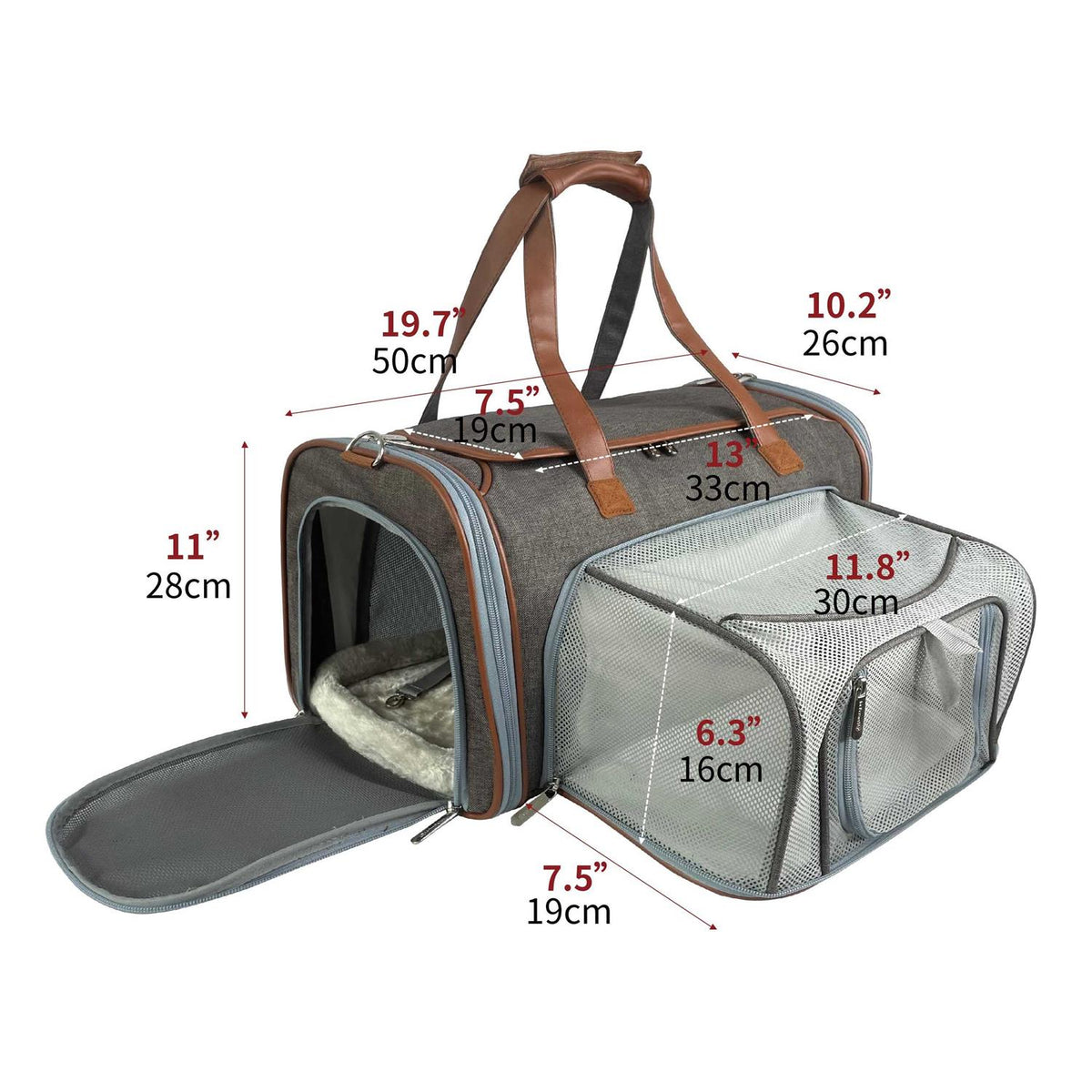 Expandable Airline Approved Pet Carrier O8086