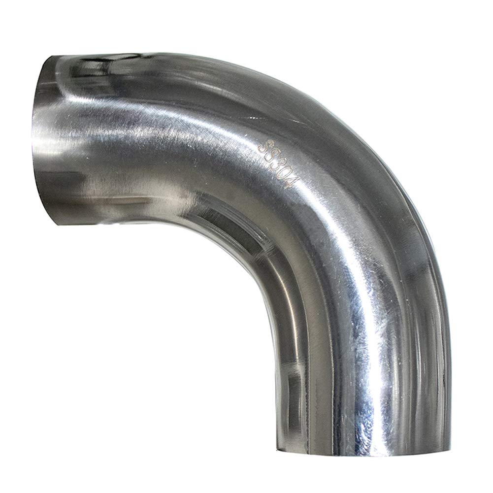 Stainless Steel 90 Degree Mandrel Bend Exhaust Elbow, Pack of 2 W55846