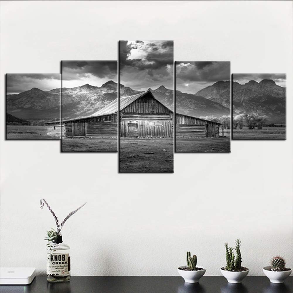 5 Piece Framed Canvas Landscape Art (60''Wx32''H) X84536