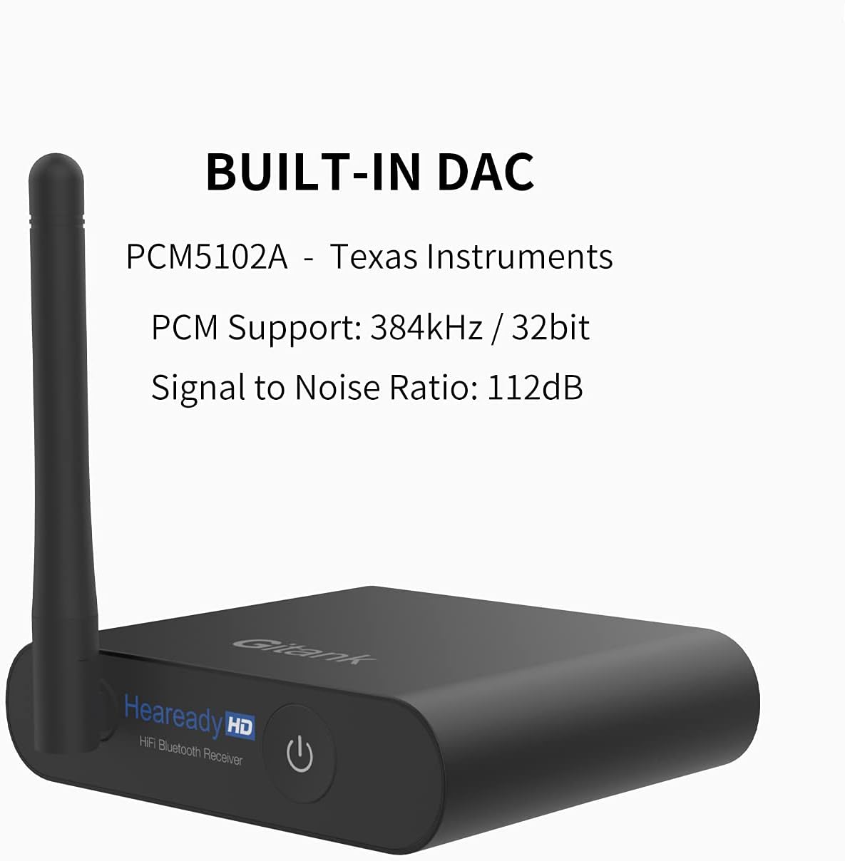 Bluetooth 5.0 Wireless Audio Adapter with aptX HD A109164