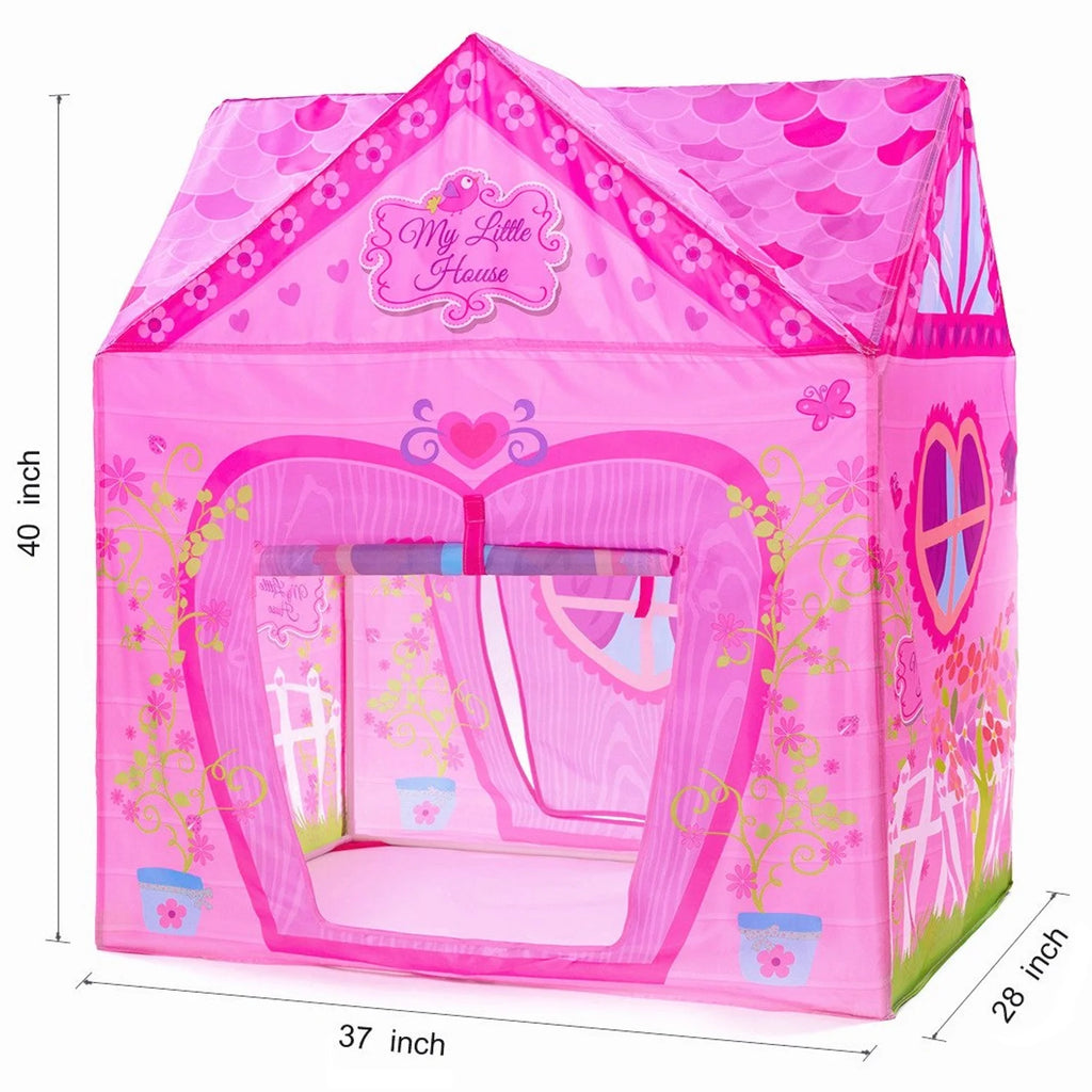 Pink Floral Princess Castle Play Tent F2678