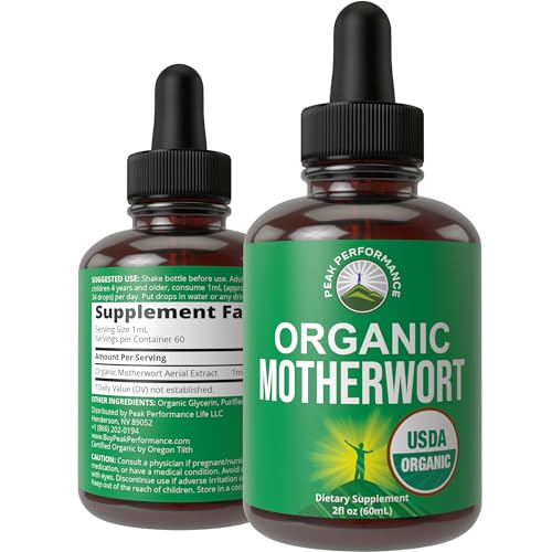 USDA Organic Motherwort Aerial Extract Liquid Drops W475464