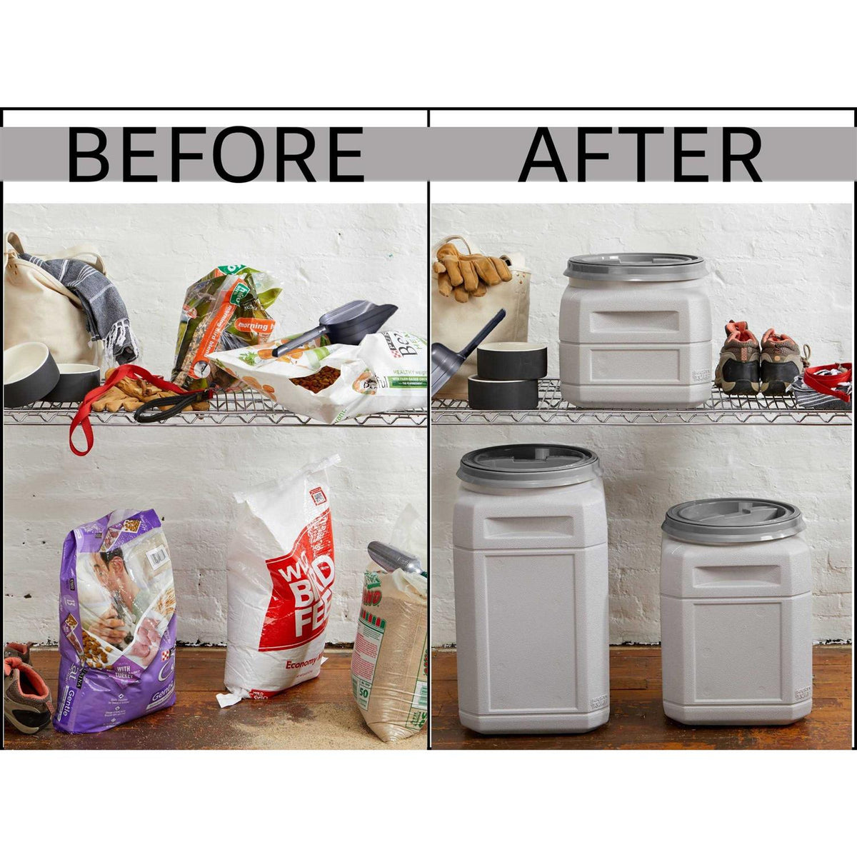 Pet Food Storage Container with Scoop C988627