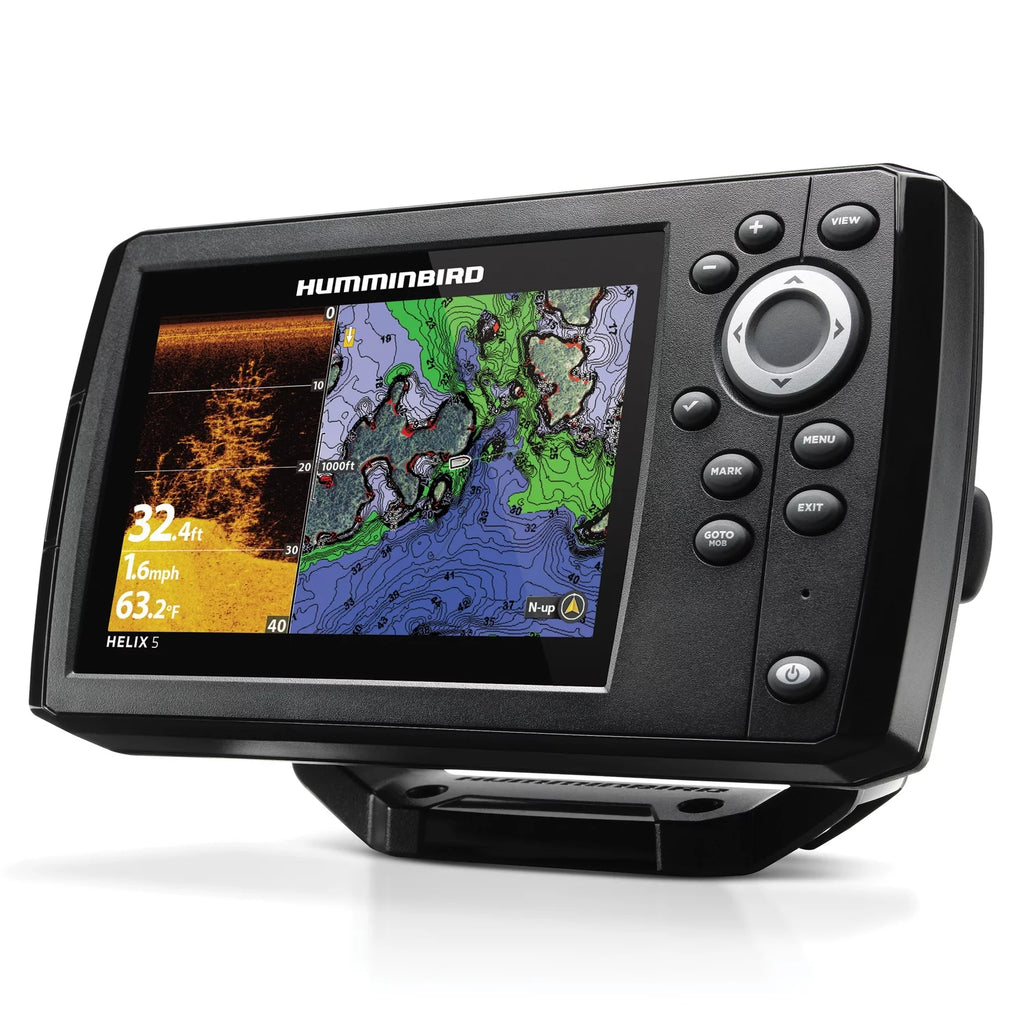 Fishfinder with GPS and Down Imaging Sonar and Gimbal Mount A40214
