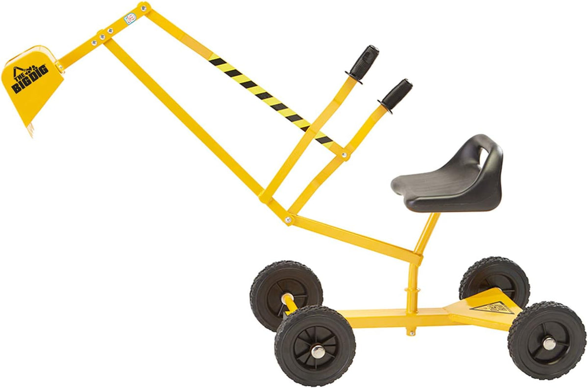 Yellow Steel Sandbox Digger Excavator Crane with 360° Rotation X932620