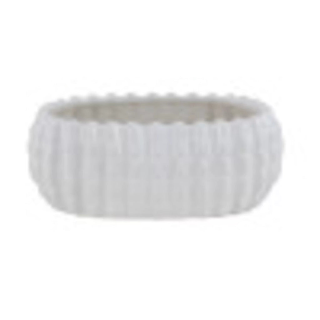 White Ceramic Planter (3 Count) E3516