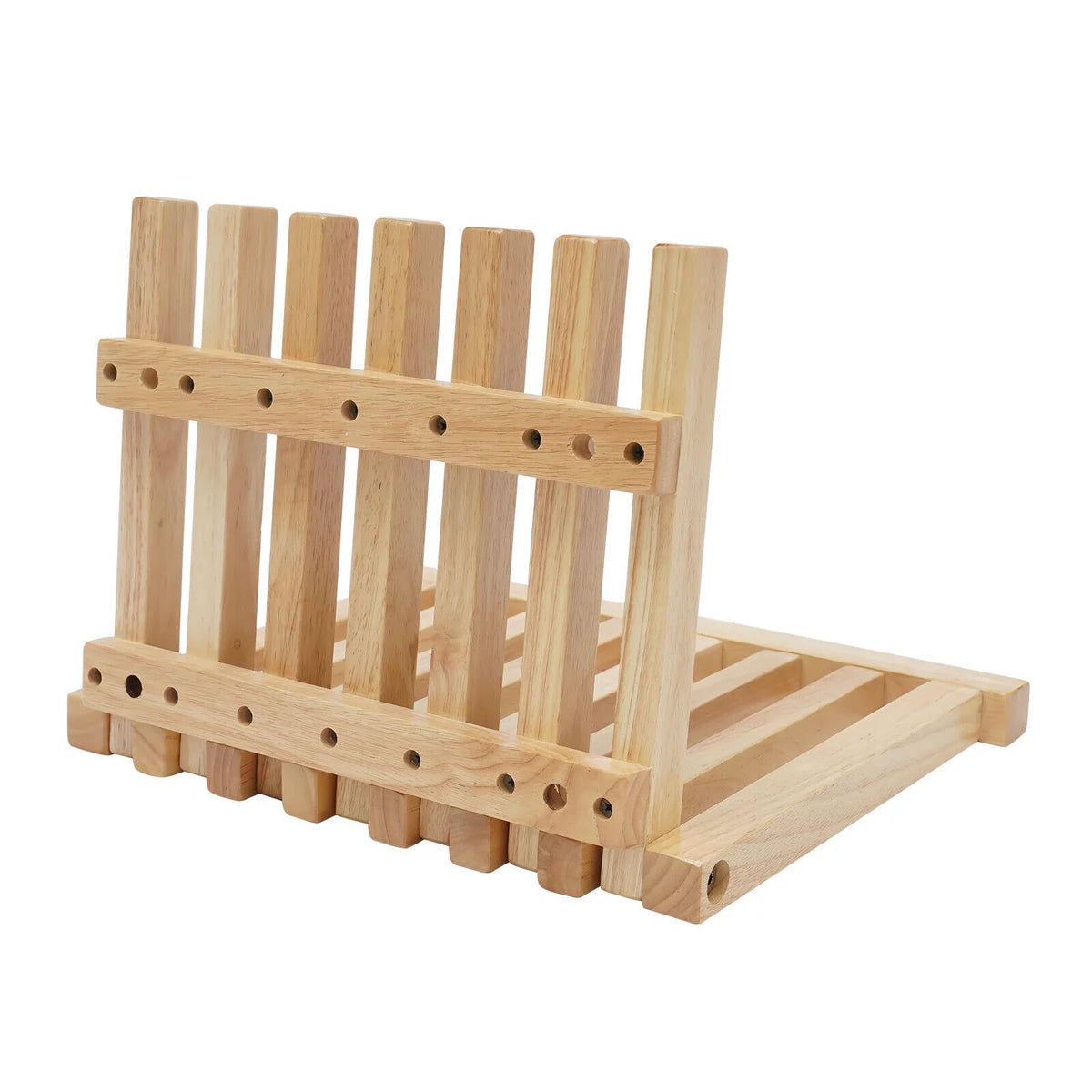 Wall Mounted Rubber Wood Folding Stool A327